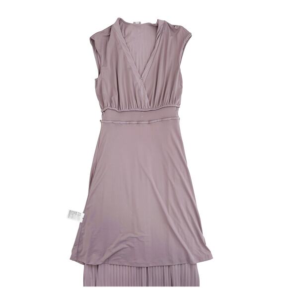 NWT H&M Pleated Maxi Dress Women XS Lavender Long Prom Formal Wedding Guest - Picture 5 of 5